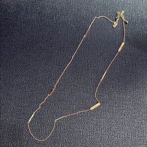 Elegant Gold Necklace Kate spade with crystals long